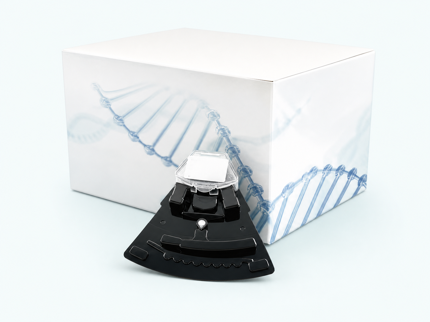 CQ molecular assay kit box with cartridge