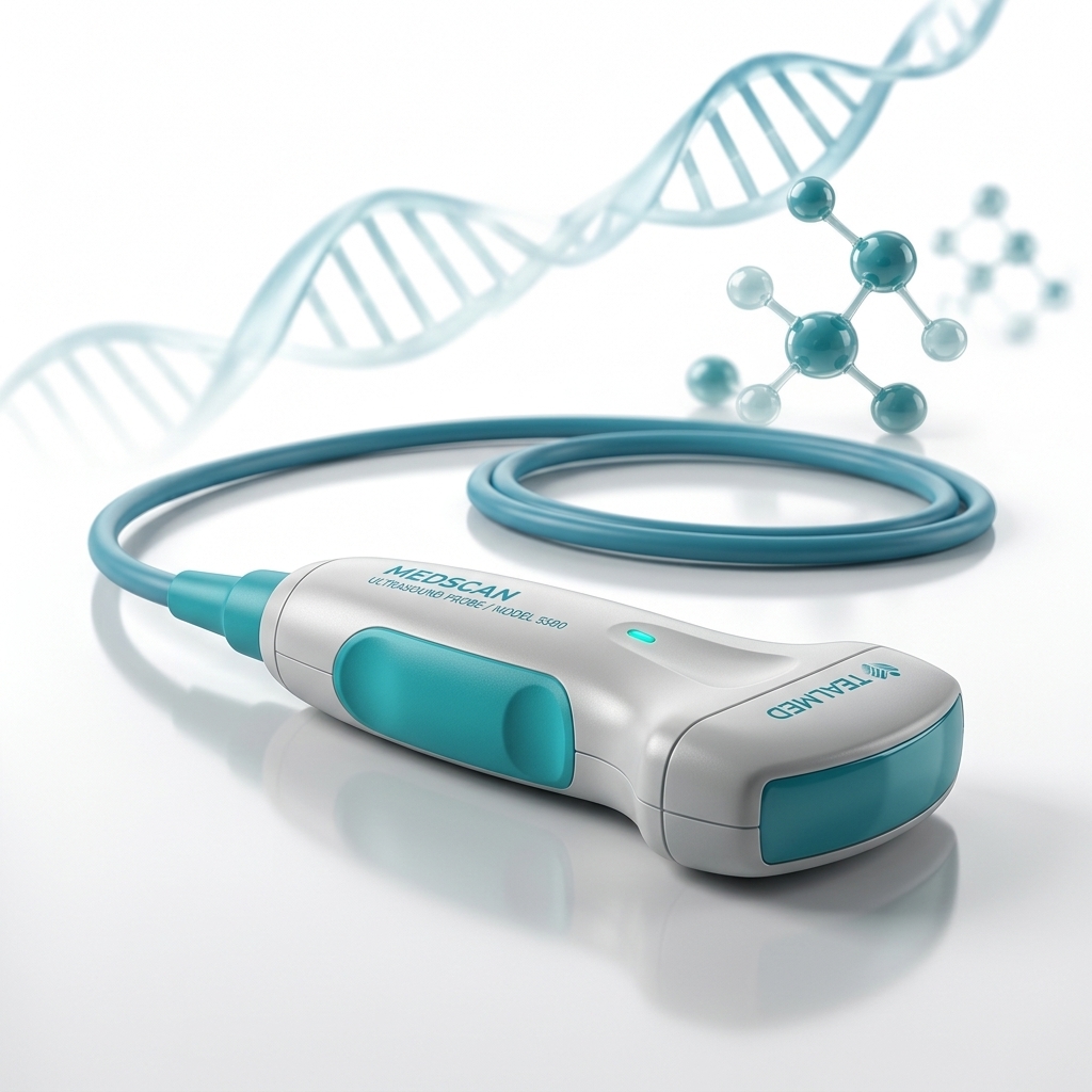 Editorial illustration of a packaged swab and collection container