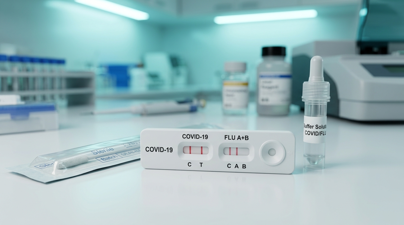 covid flu combo rapid test what does it detect